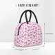 thumbnail image 2 of Fotbe Pink bows Bolsa de Almuerzo con Estampado, Lonchera Aislada, Contenedor de Comida Reutilizable Tipo Cooler a Prueba de Fugas, 2 of 6