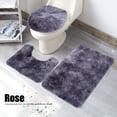 thumbnail image 3 of Juego de Alfombrillas de Baño de 3 Uds, Alfombra de Contono de Baño Absorbente, Alfombrilla de Ducha de Baña Lavable para decoración de Baño, Dormitorio, Cocina, 3 of 7