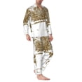 thumbnail image 2 of Fotbe Horse Rider In Field Pijama de Hombre con Estampado de Manga Larga, Conjunto de 2 Piezas, Ropa de Dormir Suave y Cómoda con Bolsillos-XX-Large, 2 of 7