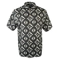 thumbnail image 3 of Tommy Bahama Men's Mazatlan Geo Print Sport Shirt (S, Black), 3 of 4
