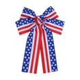 thumbnail image 2 of Patriotic American Flag Star & Stripe Bows,5th of July Red White Blue Bows for Independence Day Front Door,Wall,Wreaths,Gift Boxes,Holiday Party Decor, 2 of 6