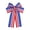 F, variant on Sktrjpolfis Patriotic Star Print Ribbon Bows, Navy Blue Polyester Decorative Bows, 8.26x4.72in, 1pc for 4th Of July Wreath Door Decor