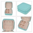 thumbnail image 4 of Pequeña Caja De Joyas De Viaje, Forro Suave De Gran Capacidad Mini Joyería Caja De Almacenamiento Diseño Sofisticado Para Viajes Para Bodas Para Regalos Navideños, 4 of 7