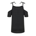 thumbnail image 4 of De Camiseta holgada sin tirantes con estampado de tirantes para mujer, top informal tipo jersey, 4 of 8