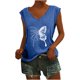 thumbnail image 1 of Camisetas sin mangas con cuello en V de verano para mujer, camisetas de manga corta con estampado de mariposa Retro OAVQHLG3B Store lin121212, 1 of 5