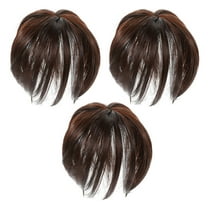 3pcs Wigs Women Hairpiece Human Hair Toppers Wiglets Hairpiece for Thinning Hair