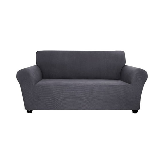 DYstyle 1-Piece Stretch Textured Plaid Sofa Slipcover