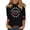 Black, variant on Women's T-Shirts America 250 Patriotic Flag Graphic Crew Neck 3/4 Sleeve Anniversary Top