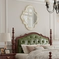 thumbnail image 6 of LUVODI Large Wall Mirror Elegant Champagne Glass Accent Mirrors with Glass Beveled Edge for Decor Foyer Fireplace ﻿, 6 of 13