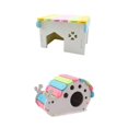 thumbnail image 1 of de 2, para mascotas, , adorable, CARACOL y IRIS, casa, hámster, ardilla, bebé, conejo, jerbo, escalada, juguete para masticar Yuyangstore Casa de hámster para mascotas, 1 of 8