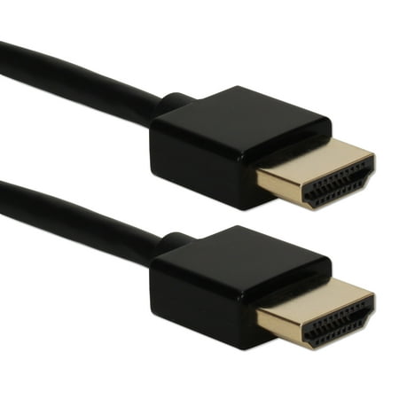QVS 3ft High Speed HDMI UltraHD 4K with Ethernet Thin Flexible Cable