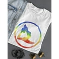 thumbnail image 3 of Amazing, Colorful Yoga Pose T-Shirt Women -Image by Shutterstock, Female XX-Large, 3 of 4