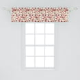 thumbnail image 2 of Ambesonne Paisley Window Valance, Style Rose Motif, 54" X 12", Pale Pink Red, 2 of 3