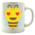 thumbnail image 2 of Bee Hive 11 oz Coffee Mug - Honeycomb Pollen Humor White Ceramic Gift, 2 of 2