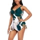 thumbnail image 2 of Trajes de baño para mujeres, trajes de baño de dos piezas, trajes de baño con control de abdomen, estampado modesto, exquisito top con aros y bañadores tipo bóxer, 2 of 6