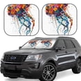 thumbnail image 1 of Fotbe Colorful Floral Jellyfish Juego de 2 Piezas de Parasoles para Parabrisas | Bloqueador Solar para Auto | Accesorios Plegables para Protección Solar Interior-Large, 1 of 6