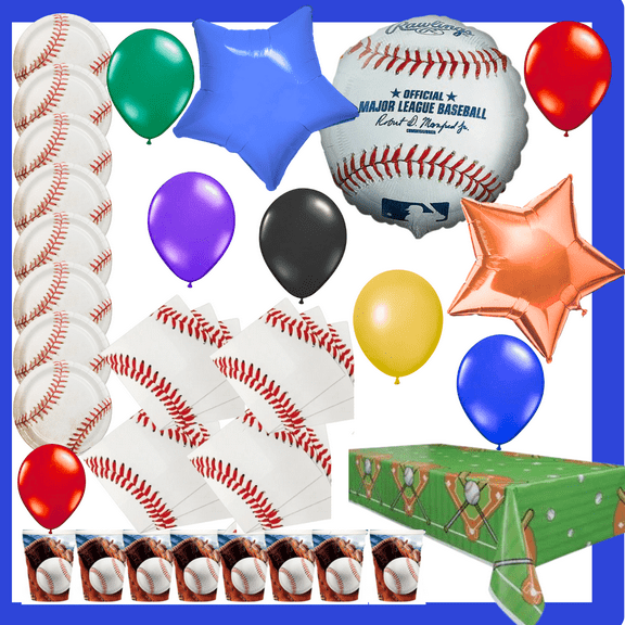 Baseball Sports Birthday Balloon and Decor Set - 42 Pieces
