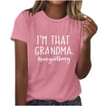 thumbnail image 4 of LSLJS Mode Femmes Col Rond Manches Courtes Imprimé T-Shirt Blouse Décontractée Hauts, Cadeaux pour Femmes, 4 of 4