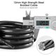 thumbnail image 3 of Candado para bicicleta con código de 5 dígitos Candado para bicicleta Candado de cable combinado Candado de cadena de bicicleta ligero y de seguridad para bicicleta, bicicleta de montaña, scooter Ormromra HMFJ046-2, 3 of 7