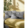 thumbnail image 5 of Outdoor Pillows Waterproof, Grey Ombre Marble Bedding Throw Pillows with Insert for Couch Sofa Bed, Gray Marble Crack Abstract Modern 12x20 Inch Pillowcases Decorative Camping Patio Pillow Set of 1, 5 of 8