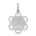 thumbnail image 4 of White Sterling Silver Charm Pendant Themed 16 mm 14, 4 of 4