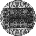 thumbnail image 1 of Ahgly Company Indoor Round Persian Gray Traditional Area Rugs, 6' Round, 1 of 1