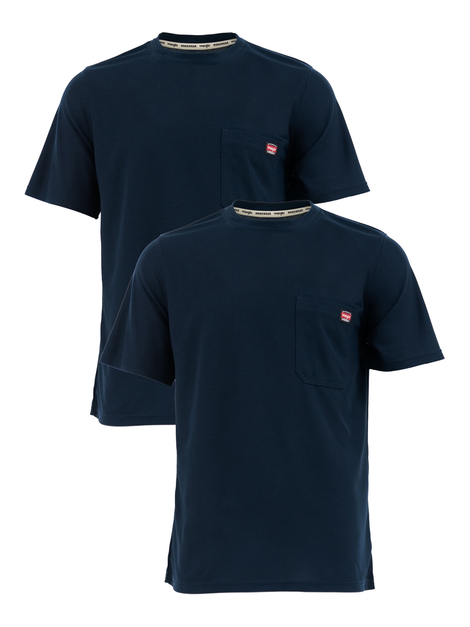 Wrangler Workwear Men's Short Sleeve Performance Tee 2-Pack Bundle - Walmart .com