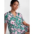 thumbnail image 5 of Joyspun Women’s Stretch Satin Sleep Top and Shorts, 2-Piece Set, Sizes XS to 3X, 5 of 6