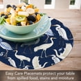 thumbnail image 3 of CounterArt "Beachy Birds" 4-Pack Round Reversible Plastic Tabletop Placemats, 3 of 7