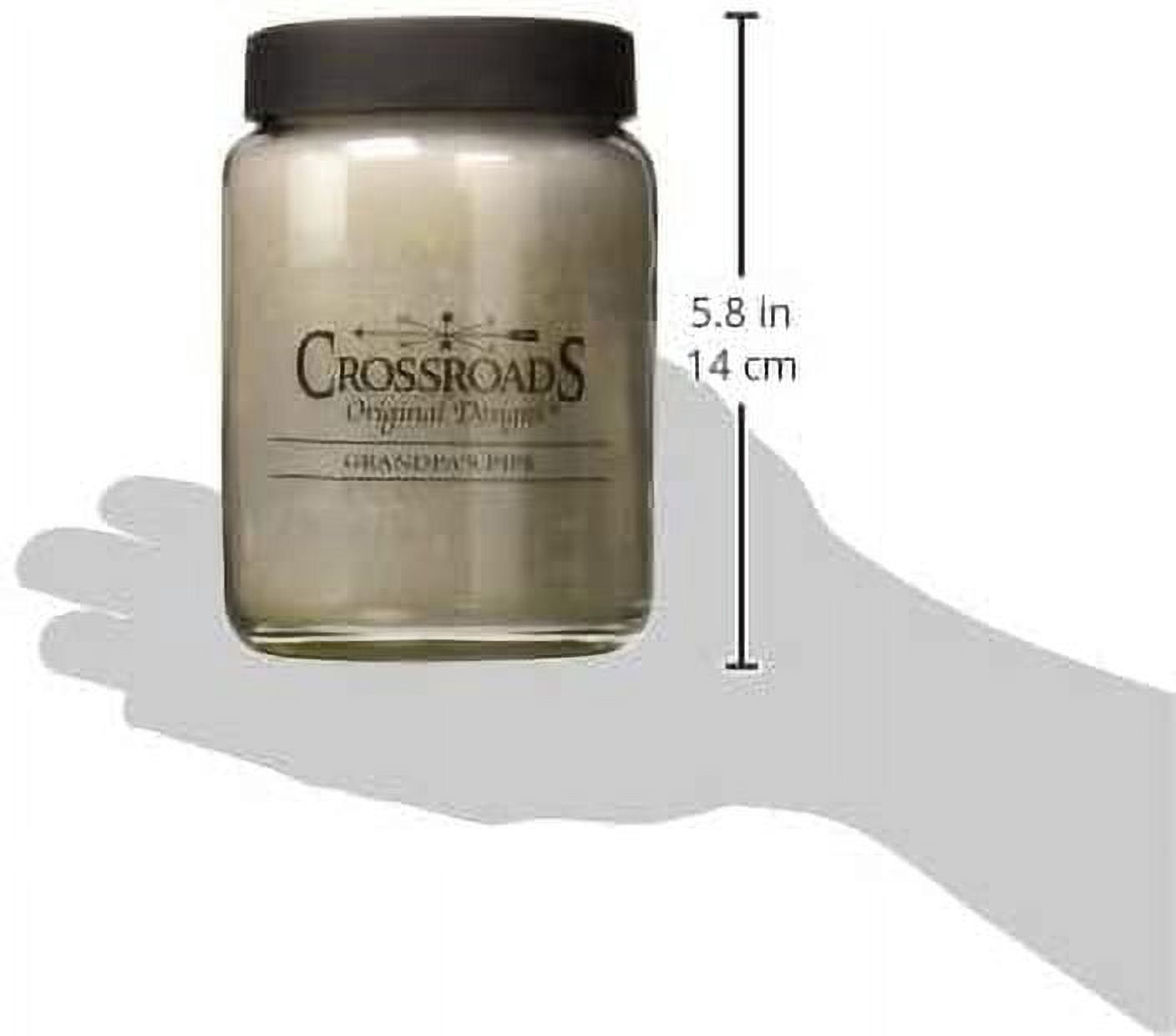 Crossroads Grandpa's Pipe Scented 2-Wick Candle, 26 Ounce, 6"W x 6"H, Light Gray