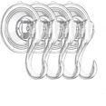 thumbnail image 1 of 4pcs Suction Hooks, Clear Reusable Heavy Duty Vacuum Suction Cup Hooks, 1 of 2
