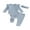 Blue, variant on Bagilaanoe 3pcs Newborn Baby Girl Pants Set Long Sleeve Romper Tops + Leggings + Headband 3M 6M 9M 12M 18M Infant Casual Clothes