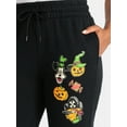 thumbnail image 4 of Disney Mickey and Friends Women's Halloween Graphic Jogger Pants, 29" Inseam, Sizes XXS-XXL, 4 of 5