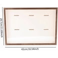 thumbnail image 2 of Medal Display Shadow Box Frame Medal Display Case Wooden Photo Frame For Runners , Wood Color A3,A3, 2 of 6