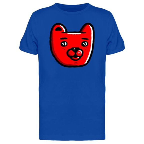 Red Bear Head Cartoon Tee Men's -Image by Shutterstock