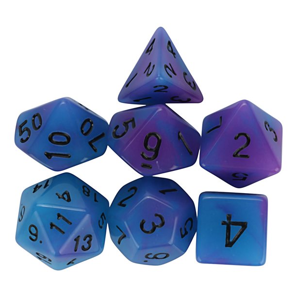 Toyfunny Luminous Dice For Trpg Game Dungeons Dragons Polyhedral D4 D Multi Sided Acrylic Dice Walmart Com Walmart Com