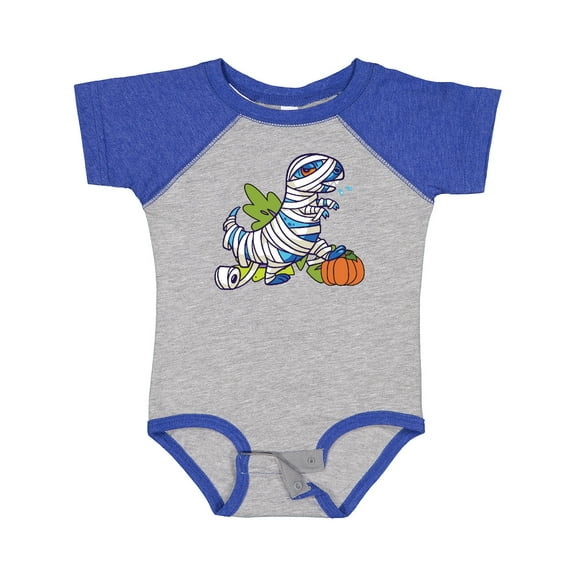 Inktastic Halloween Dinosaur Mummy Boys or Girls Baby Bodysuit