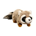 thumbnail image 2 of Mapache de peluche, juguete coleccionable para decoración de habitación Marrón, 2 of 9