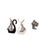 thumbnail image 5 of Figuras de búho cisne, escultura de cerámica, adorno de mesa, estatua para sala de estar, oficina, estante, aniversario, chimenea, decoración de, 5 of 8
