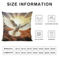 thumbnail image 5 of Nawypu  Dove Sun Art Printed Plush Pillow Cover Decorative Pillow Cover Square Cushion Cover, 5 of 5