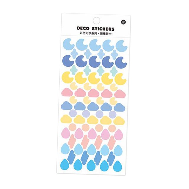 Pegatinas brillantes metálicas , impermeables para botellas de agua, Laptop, funda de teléfono, diario para niños regalos - Cielo Cielo MagiDeal Pegatinas brillantes