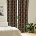 thumbnail image 2 of Ambesonne Earth Tones Curtains, Eastern Native Art, Pair of 28"x63", Multicolor, 2 of 5