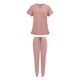 thumbnail image 5 of Uniformes de enfermería, conjunto de bata y pantalón de enfermera, para hombre y mujer, ropa de trabajo con escote Rosa, 5 of 9