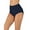 Dark blue, variant on Women High Waisted Bikini Bottom Solid Tummy Control Full Coverage Tankinis Briefs Female