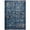 Blue, variant on Modway Minu 4' x 6' Floral Lattice Area Rug in Dark Blue and Yellow