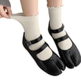 thumbnail image 4 of SRZYMJ 1 Pairs Women Split Two Toe Socks Japanese Tabi Flip Flops Sandal Socks Ruffle Frilly Sports Casual Socks, 4 of 4