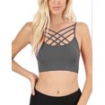 thumbnail image 4 of KOGMO Women's Lightweight Seamless Triple Criss-Cross Front Bralette (No Pad), 4 of 5