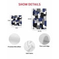 thumbnail image 7 of Navy Blue Black Geometric Kitchen Dish Towels for Drying Dishes Set of 2, Modern Abstract Art Block Waffle Weave Microfiber Hand Tea Bathroom Towels Quick Dry & Absorbent Towel 15.7x23.6, 7 of 7