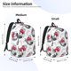 thumbnail image 2 of Disketp Cute Poodle Dog Mochila de Lona Estampada, Mochila Escolar de Viaje Ligera para Estudiantes y Portátil-Small, 2 of 5