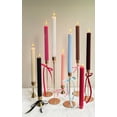 thumbnail image 5 of PAMELIFE 2 Pack | 10" Gold Premium Unscented Ribbed Wick Taper Candles, Tall Ribbon Wax Dinner Unscented Modern Home Décor Soy Wax Handmade 12 Hours candlesticks (White), 5 of 5